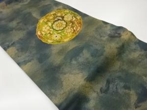 鏡裏に花唐草模様織出し名古屋帯